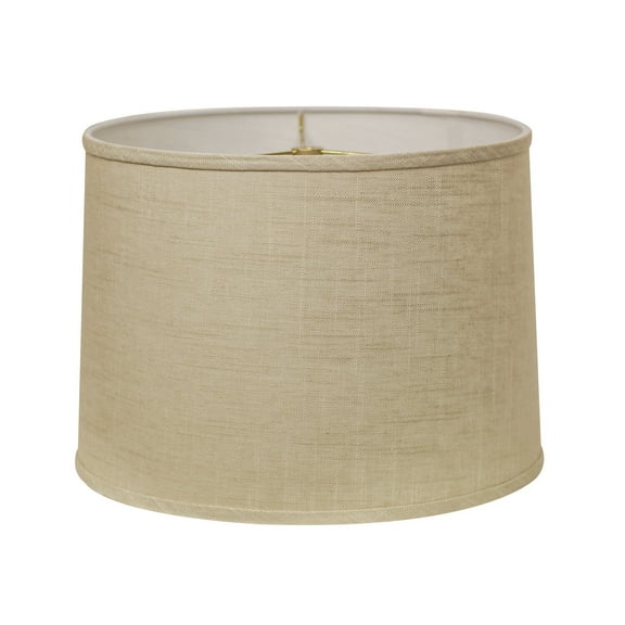 Slant Retro Drum Hardback Lampshade in Stonewash (4 in. L x 4 in. W x 4 in. H (0.5 lbs.))