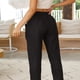 thumbnail image 5 of Pantalones casuales sólidos para mujer Pantalones recortados elásticos cómodos Fridja alkflakhf34984, 5 of 9
