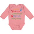 thumbnail image 3 of Inktastic Artist Like Mommy Boys or Girls Long Sleeve Baby Bodysuit, 3 of 5