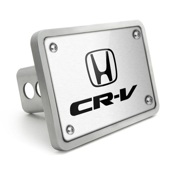 Honda CR-V UV Graphic Brushed Billet Aluminum 2 inch Tow Hitch Cover