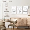 thumbnail image 5 of Elephant Stock Work Hard And Make It Happen Typography Wall Art - Horizontal Multi Panel Canvas - Living Room Wall Decor - Inspirational And Typography Multi Panel - White And Gray Decor - 26" x 12", 5 of 8