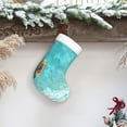 thumbnail image 6 of Salouo Tranquil Ocean Canoe Journey Print Christmas Stockings,Large Xmas Stocking Set of 1 Holiday and Farmhouse Stocking for Christmas Holiday Party Decoration(17.7*11 Inch), 6 of 7