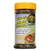 Zoo Med Hermit Crab Food Vitamin Enriched for All Land Hermit Crabs [Aquarium Hermit Crab Food, Aquarium Supplies] 2.4 oz