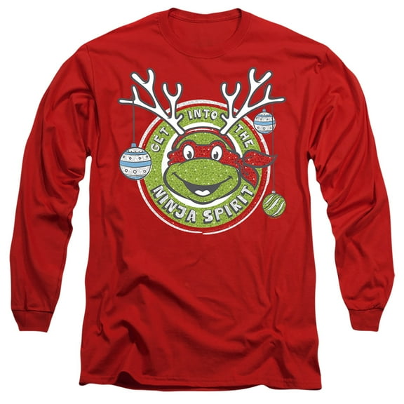 Teenage Mutant Ninja Turtles Christmas Into The Ninja Spirit Unisex Adult Long-Sleeve T Shirt