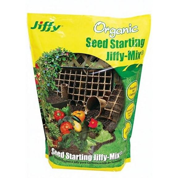 Jiffy Natural & Organic Seed Starting Soil Mix, 16 QT