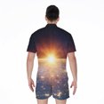 thumbnail image 2 of Sunrise Earth Short Sleeve Men'S Rompers, Sun Light Sunny Casual Summer Jumpsuits Outfit, 2 of 4