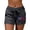 Black, variant on Women's 4th of July USA Flag Graphic Print Athletic Shorts Mid Rise Elastic Drawstring Casual Activewear Shorts