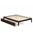 thumbnail image 2 of AFI Colorado 14" Queen Wood Platform Bed Frame with Twin XL Trundle, Espresso, 2 of 7