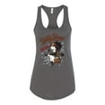 thumbnail image 2 of Wild Bobby, Biker Betty Boop Wild One MC Motorcycle Betty Boop Ladies Racerback Tank Top, Dark Grey, X-Large, 2 of 5