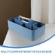 thumbnail image 4 of Caja de almacenamiento multiusos de escritorio con asa, contenedor dividido para dulces, refrigerios, maquillaje y artículos diversos, organizador de gran capacidad para el hogar y la oficina, 4 of 7