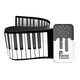 thumbnail image 1 of Teclado electrónico plegable recargable de 49 teclas para principiantes y niños que viajan. Blanco, 1 of 9