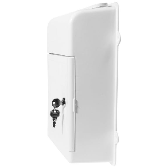 IBASETOY White Wall Mounted Mailbox with Lock for Mail Storage and Suggestion Collection