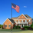 thumbnail image 4 of Afoxsos 25 ft. Aluminum Telescoping Flagpole with U.S. Flag and Handcrafted Golden Top Finial, 4 of 7