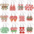 thumbnail image 1 of Art Craft Kit Remuuly 12 pares de pendientes navideños con diamantes de 5 x 5 cm, 1 of 6
