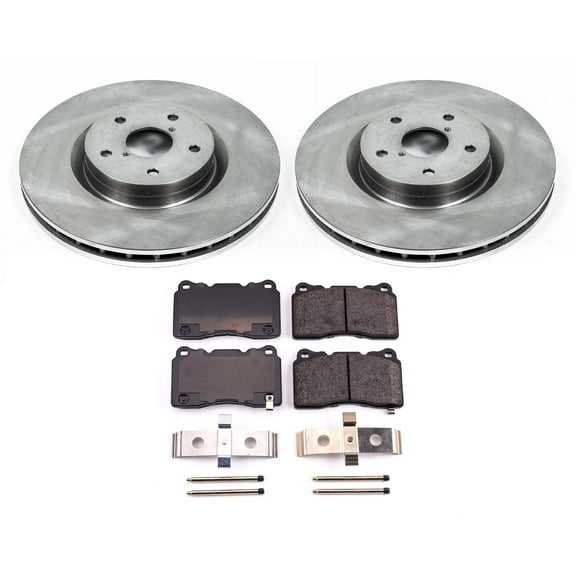 Ultimate Brakes Front Ceramic Brake Pad and Rotor Kit with Hardware WM80011