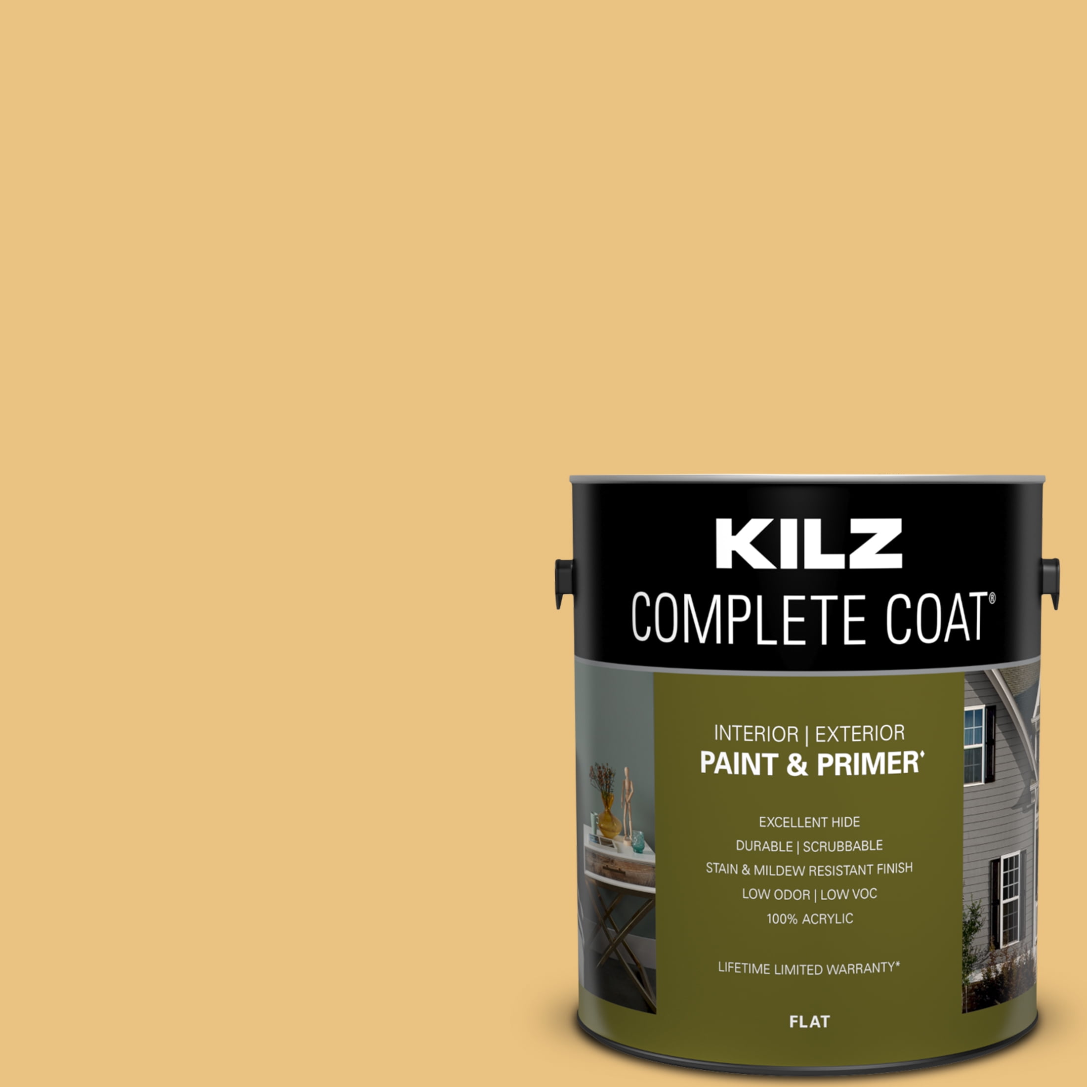 Honey Bee, KILZ Complete Coat Interior/Exterior Paint & Primer, 1 Gallon #LE130-01