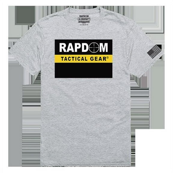 RAPDOM Tactical Graphics Tee - Heather Grey - Large