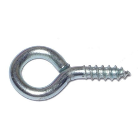 

15/64 x 41/64 x 1-15/16 #6 Zinc Plated Steel Screw Eyes LSEBS-058
