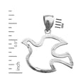 thumbnail image 2 of Rhodium Plated 925 Sterling Silver Holy Spirit Dove Charm, 2 of 5
