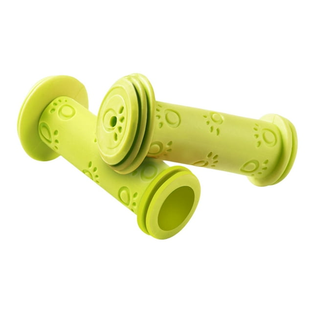 Rubber Bike Handlebar Grips 22mm Slip Grip Shorter Soft for Kids Bike Child Green