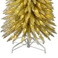 thumbnail image 4 of Home Heritage 9' 250 LED Pre-Lit Artificial Christmas Tinsel Tree, Gold, 4 of 8