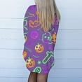 thumbnail image 6 of WXLWZYWL Womens Halloween Cardigan Plus Size Open Front Lightweight Pumkin Bat Spide Web Ghost Witch Print Blouse Cute Spooky Pattern Cardigans, 6 of 6