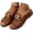 Brown, variant on Women's Wedge Sandals Open Toe Comfort Slides Slip On Platform Summer Dress Shoes Low Heel for Women