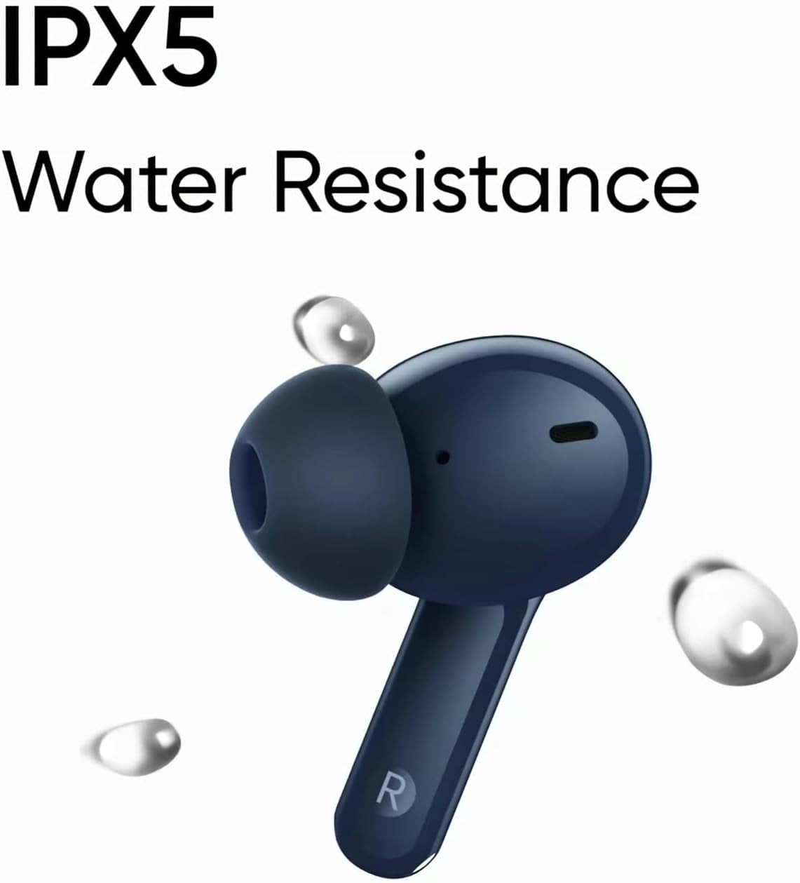 realme T110 AI ENC Noise Cancelling Wireless Earbuds, Lightweight in-Ear Buds, 10mm Dynamic Bass Driver, Heavy Bass, 38H Battery, Wireless Charging, Bluetooth 5.4, IPX5 Water Resistance - (Jazz Blue)
