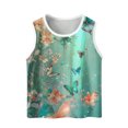 thumbnail image 2 of Camisole Sans Manches pour Enfants, Mélange Doux Coton-polyester, Design Imprimé Dégradé, Col Rond, Tissu Respirant, Tenue Quatre Saisons, 2 of 7