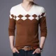 thumbnail image 2 of Sudaderas Slim Fit Tight Tendencias de moda 2024 Hombre Jerseys Capa base Camiseta para hombres Citas Diseñador Casual Venta Ropa Tee, 2 of 5