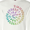 thumbnail image 4 of Inktastic Pi Day Pi Numerals in Rainbow Spiral Long Sleeve T-Shirt, 4 of 5