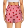 thumbnail image 4 of Goofa Strawberries Printed Women 2 in 1 Running Shorts,Quick Dry Athletic Workout Shorts,High Waisted Athletic Shorts with Liner Pockets-Large, 4 of 9