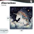 thumbnail image 4 of Stupell Industries Eclectic Sleepy Unicorn in Starlit Clouds Canvas Art, 24 x 24, by Creative Studio, 4 of 8