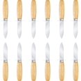 thumbnail image 1 of Nonley Oyster Shucking Knife, 12 Pack Oyster Shucker With Comfort Wood-Handle for All Kinds of Shells & Oysters, Durable Oyster Shucker Tools for Home & Restaurant Use, 1 of 7