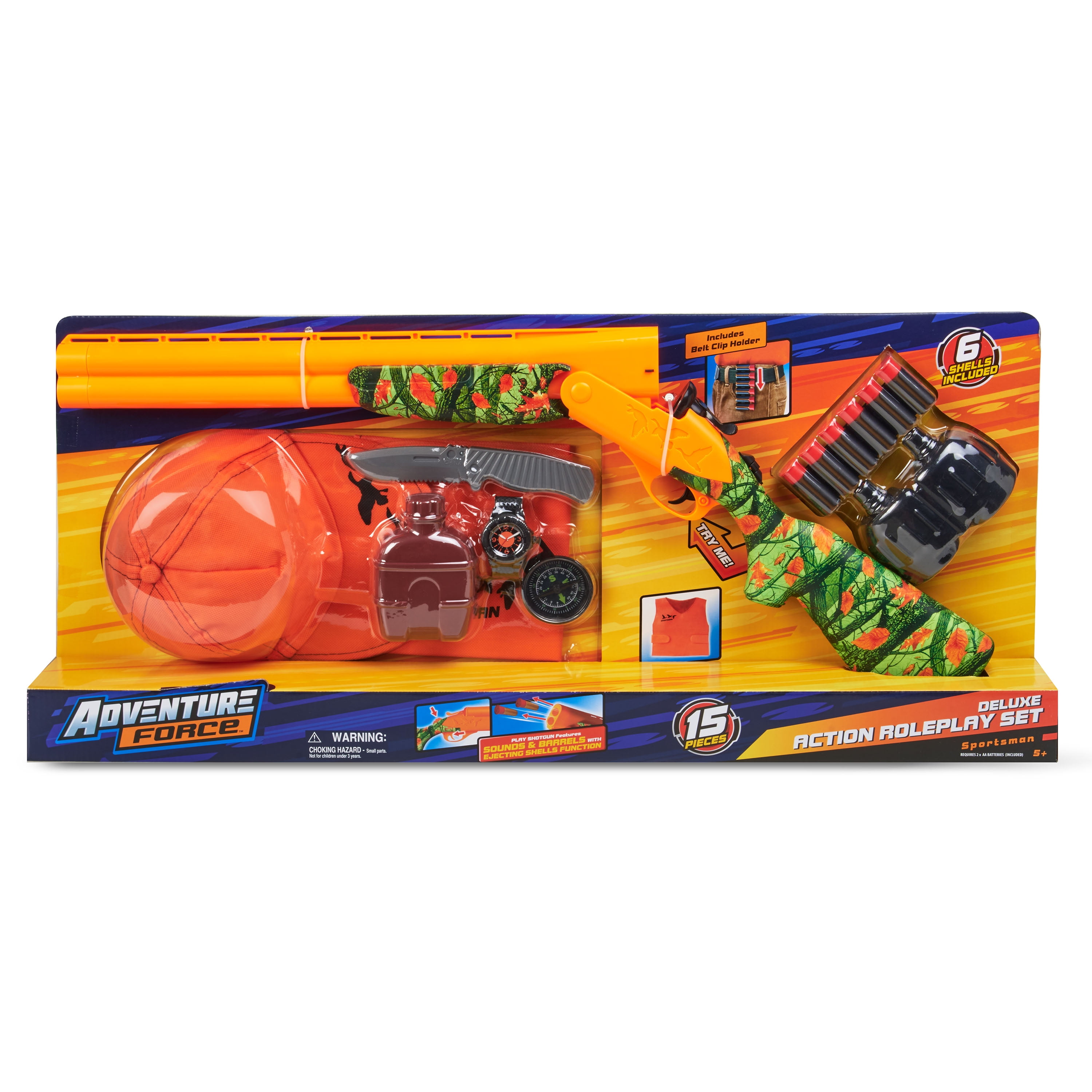 Buy Adventure Force Sportsman Deluxe Action Roleplay Set, 15 pc Online