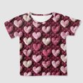 thumbnail image 3 of Gerichy Girls Graphic Print T-Shirt Valentine's Day Cute Printed Girls Round Neck T-Shirt Top Half Sleeve Printed Tees, 3 of 5