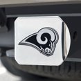 thumbnail image 1 of Los Angeles Rams Couvre-Attelage Emblème Chromé sur Chrome, 1 of 1