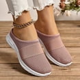 thumbnail image 4 of Norvail Mesh Flats for Women Backless Breathable Mesh Walking Mules Sneakers Open Back Slip On Shoes Closed Toe Slides Slippers Comfortable Lightweight Casual Soft Soles Slippers, 4 of 4