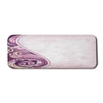 thumbnail image 1 of Floral Computer Mouse Pad, Swirled Curved Petals Motif Oriental Design, Rectangle Non-Slip Rubber Mousepad Large, 31" x 12" Gaming Size, Pale Pink Fuchsia Plum, by Ambesonne, 1 of 2
