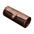 thumbnail image 3 of LEEYNEER 1pc Portable Watch Roll Travel Case Chic Vintage Leather Watch Display Box, 3 of 9