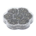 thumbnail image 2 of 14400Pcs Flat Back Rhinestones Dazzling Colorful DIY Sturdy Iridescent Rhinestones Round Beads for Manicure MakeupLight Yellow, 2 of 14