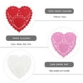 thumbnail image 4 of 300 Sheets Mini Heart Doilies Paper Placemat Decorative Coaster Cake Paper Mat, 4 of 7