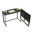 thumbnail image 2 of Techni Mobili Space Saving 40" W Folding Computer Desk, Black, 2 of 14
