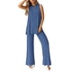 thumbnail image 1 of Conjunto de Lounge para Mujer PRETTYGARDEN 2 Piezas Azul Talle S, 1 of 8