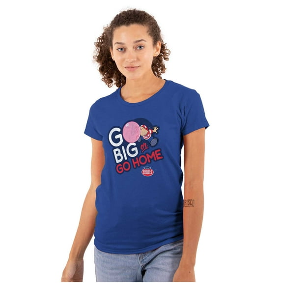 Dubble Bubble Go Big Or Go Home Logo Women's T Shirt Ladies Tee Brisco Brands S