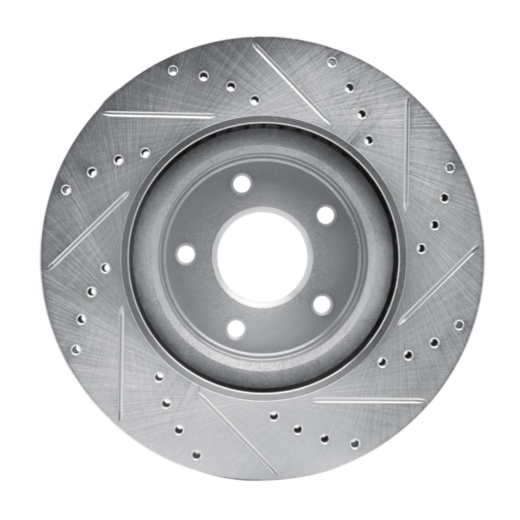 KarParts360 For Nissan Z 2023 2024 2025 Brake Rotor Front, Driver Side | Cast Iron | Silver Finish | 68 Millimeters/2.68 Inches Center Hole Diameter | 26 Millimeters/1.02 Inches Discard Thickness