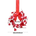 thumbnail image 6 of Valentines Cabinet Wreaths - 4Inch Red Pink Heart Wreath with Artificial Hearts & Berries,Valentine's Day Bow Wreaths for Wedding Window Home Wall Indoor Decor(C), 6 of 9
