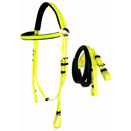 Reins Set Tack - Horse English Biothane Lightweight Bridle Reins Tack Set 40HS06