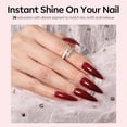 thumbnail image 4 of modelones Color Changing Burgundy Red Gel Nail Polish, 15 ML Black Red Mood Temperature Change Nail Polish Gel Soak Off Christmas Nail Art DIY Salon Manicure Holiday Gift for Girls Women, 4 of 8