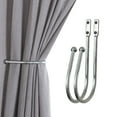 thumbnail image 6 of Deco Window 2 Pcs Curtain Holdback for Curtains Wall Mounted Metal Drapery Hook for Door Window Treatment-Ball (Brown), 6 of 12